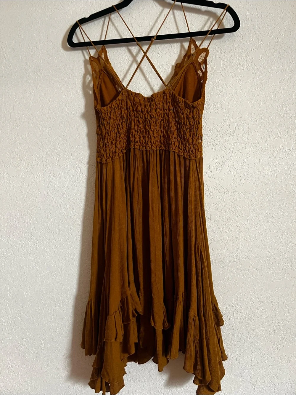Free People Mustard Adella Dress (L)